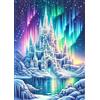 ZGDYi 5D Diamond Painting castello di ghiaccio Aurora Invernale Diamond Painting Ki
