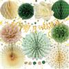 Almaxi Decorazioni Compleanno Verde Addobbi Compleanno Verde Beige Buon com
