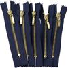 Aerzetix - C61447 - Set di 5 Cerniere Lampo Non separabili 10cm in Metallo c