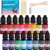 LUCPICT Cera per candele 16 colori cera liquida per candele colorante per c