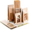 Logbuch-Verlag Sacchetti kraft con finestra trasparente 25 pezzi: buste carta per alimenti c