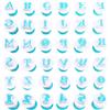 JJYHEHOT Set di 36 tagliapasta forme lettere formine biscotti stampini matrimoni com