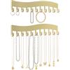 Josmimic Portagioie da parete robusto organizer per collane bracciali e orecchini su