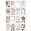 MWOOT 16 Pezzi Stencil Pittura Journal Arte Bullet su Legno Muro Ri