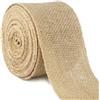 QHFlashbuy 10 Meter Nastro Juta,6 CM Tela Naturale,Rotolo di Juta Rotoli di N
