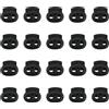 Mewtush 20 PCS Fermacorda a Molla Blocco Corda Ovale a Doppio Foro Ferma Lacci Sca