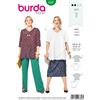 Burda Cartamodello da cucito 6307 - Giacca da donna taglia 46 60 ideale per