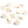 Logbuch-Verlag - Mollette in legno naturale con disco rotondo da 4 cm in le