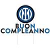 ILS I LOVE SHOPPING Decorazione Torta Topper Buon Compleanno 18x19 cm - INTER