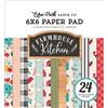 Echo Park Paper Echo Park Double-Sided Paper Pad 6X6 24/Pkg-Farmhouse Friends 12 Designs/2 Ea