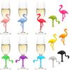 Pwsap 12pcs Segnabicchieri Marcatori per Bicchieri da Vino Riconoscitore di B
