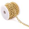 ALEXCRAFT Catene di ottone oro 5 metri di catene d'oro di collegamento Catene di g