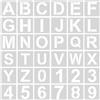 AIEX 36 pezzi Stencil per Lettere e Numeri Stencil Lettera da 5 cm Ri
