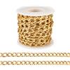 FASHEWELRY - Rotolo di catena a maglia barbazzale in alluminio 13 x 8 mm per