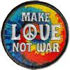A TODA LECHE Patch Make Not War Patch per i vestiti termici - percorsi hippy per uomini e