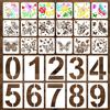 W Rxkiocs 22 Pezzi Stencil per Pareti Stencil Stencil Muro Stencil Mobili Stencil per P