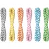 Mayplous 6 pacchi x 10 metri Nastro carta Spago multicolore Cordone colorato Striscia d