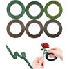 Hibmisy 6 Rotoli Nastro Fiorista Verde Floral Tapes,Guttaperca Verde Adesiva p