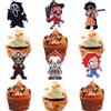 SYKYCTCY 36 pezzi Fantasy Horror Manga Cupcake Toppers Halloween Spooky Ghost Cupcake P