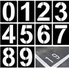 DecorDwell Numeri Stencil Grandi Riutilizzabili con Numeri in Plastica 10 Stencil Sin