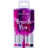 Ecoline Brush Pen Set di 5 penne liquide ad acquerello - Viola - Pennarelli s