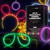 Vivaloo braccialetti luminosi fluorescenti 100pz + accessori party starlight -