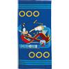 hermet Sonic Telo Mare In Spugna 100% Cotone Cm.70x140 Telo Piscina Blu