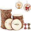 YQBFTC 40 Pezzi Dischi Legno Grezzo Diametro 5-6cm,Naturale Dischetti Legno c