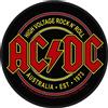 AC/DC Sconosciuto AC/DC Targhetta vivigade toppa High Voltage Rock N Roll 9 x 9 cm