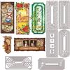GLOBLELAND Fustelle rettangolari per fai da te scrapbooking francobolli in m