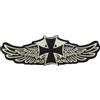Generico Toppa Chopper croce Biker Toppa termoadesiva Patch biker per Motociclista