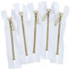 Aerzetix - C61443 - Set di 5 Cerniere Lampo Non separabili 10cm in Metallo c