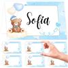 Dolplp! Segnaposto Battesimo Compleanno Bimba 50 Segna Posto Tavolo Carino Orso Or
