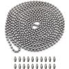 BetterJonny 6 Metri Catena a Palline per Collana 4,5 MM Diametro Catena a Pa