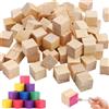 YAOSHENGUP 400 Pezzi Cubi Legno da Decorare,10 mm Cubi di Legno Cubo Legno di Pino N
