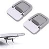 Tiardey 2PCS Silver Portable Keyboard Riser Supporto per mini laptop a