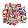 TARIFA UNITED Adesivi Londra Autobus Rossi per Adolescenti Travel Stickers Inghilterra R