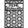 ideen mit herz Fustella Buon Natale 2 9,4 cm x 14,4 cm adatto per gaengige Stanz macchine