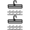10 Pcs Organizer Da Appendere Armadio Gruccia Per Sciarpe Grucce Vestiti
