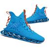 Hello MrLin Scarpe da Corsa da Uomo Antiscivolo, per Atletica, Tennis, Camminata, Tipo Lama, Hip Hop, Blu/arancione2, Taglia 40, Blu Arancione 2, 41 1/3 EU