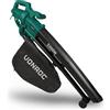 ✅Soffiatore 3in1 Elettrico 3300W 270 Km/h Soffia Aspira Tritura Foglie 40L Sacco