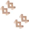 2 Pcs Staffa Di Supporto Per Lampada Portalampada in Legno Base Espositiva