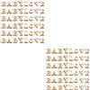 200 Pcs Lettere Legno Grandi Artigianato in Non Finito Ornamenti Con