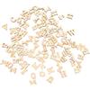 200 Pcs Lettere Legno Grandi Artigianato in Non Finito Ornamenti Con