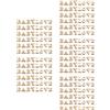 200 Pcs Lettere Legno Grandi Artigianato in Non Finito Ornamenti Con