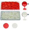 ANBOSE Perline di ceralacca,ANBOSE 200 PCS traslucidi più 200 PCS rosso brillante p