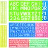 HsentimenH 8 Pezzi Stencil Numeri e Lettere in Plastica Stencil per Pittura per lettere