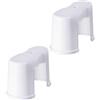 2 Pcs Sgabello Per Cacca Adulti Water WC Da Bagno Poggiapiedi Il