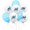 10 Pcs Palloncini Shark Palloncino Di Compleanno Colorati