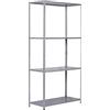 CATTERHOUSE Scaffale Metallico zincato Nils Solid 137 70x30x137 cm con 4 Ripiani in Acciaio zincato Supporta Fino a 200 kg